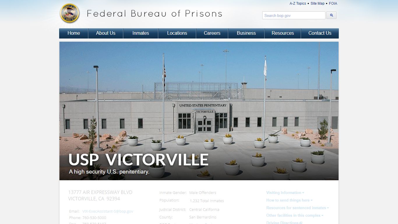 USP Victorville - Federal Bureau of Prisons