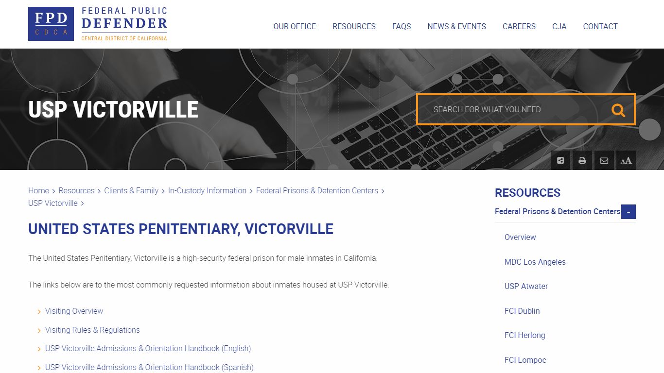 USP Victorville - FPDCDCA